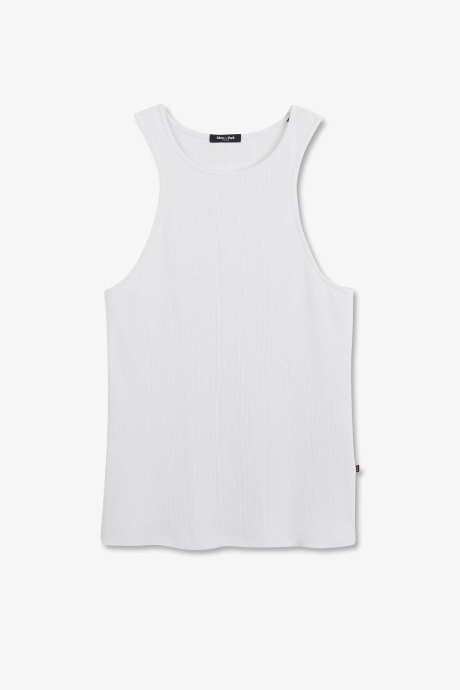 Eden Park Plain White Tank Top | T-Shirts