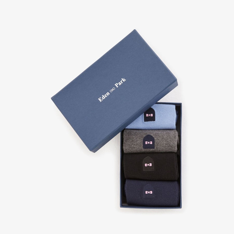 Eden Park Coffret De Quatre Paires De Chaussettes Unies | Socks