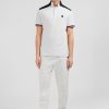 Eden Park Grey Short-Sleeved Colour-Block Polo Shirt | Polos