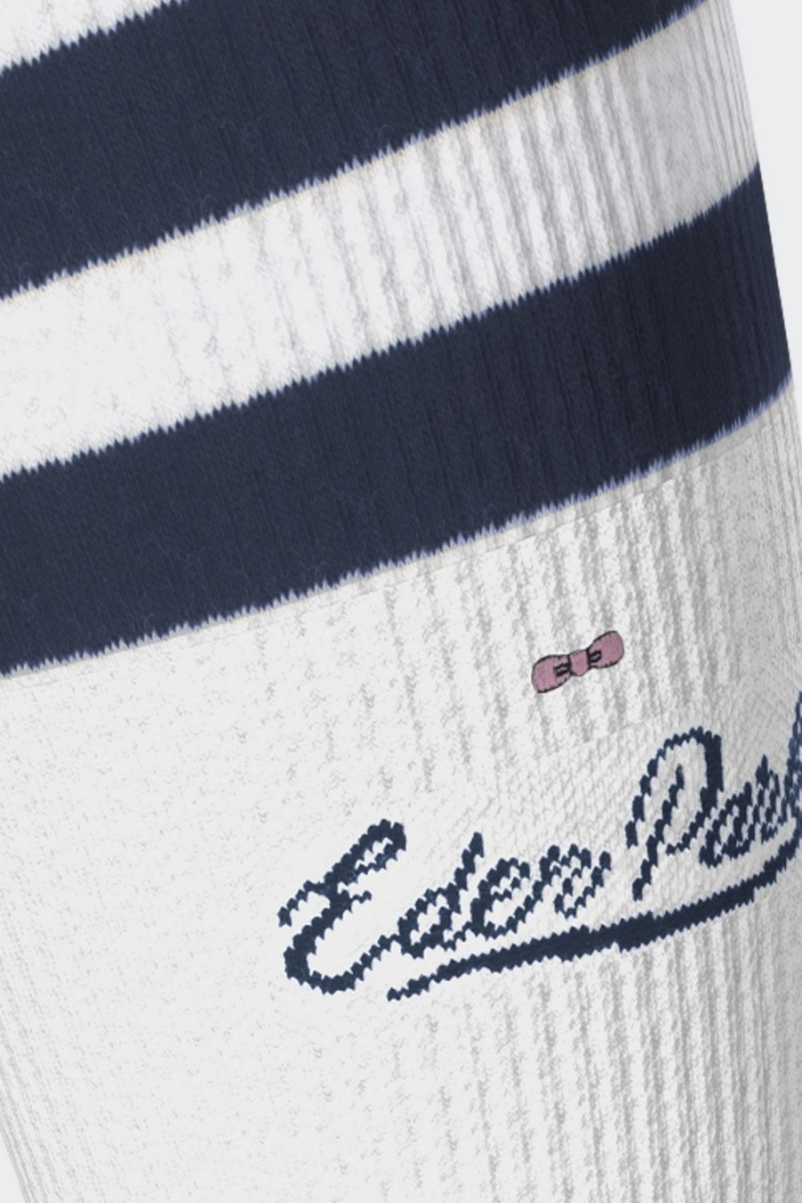 Eden Park White Stretch Cotton Socks With Eden Park Varsity Signature | Socks