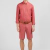 Eden Park Plain Brick-Red Linen Shirt | Shirts