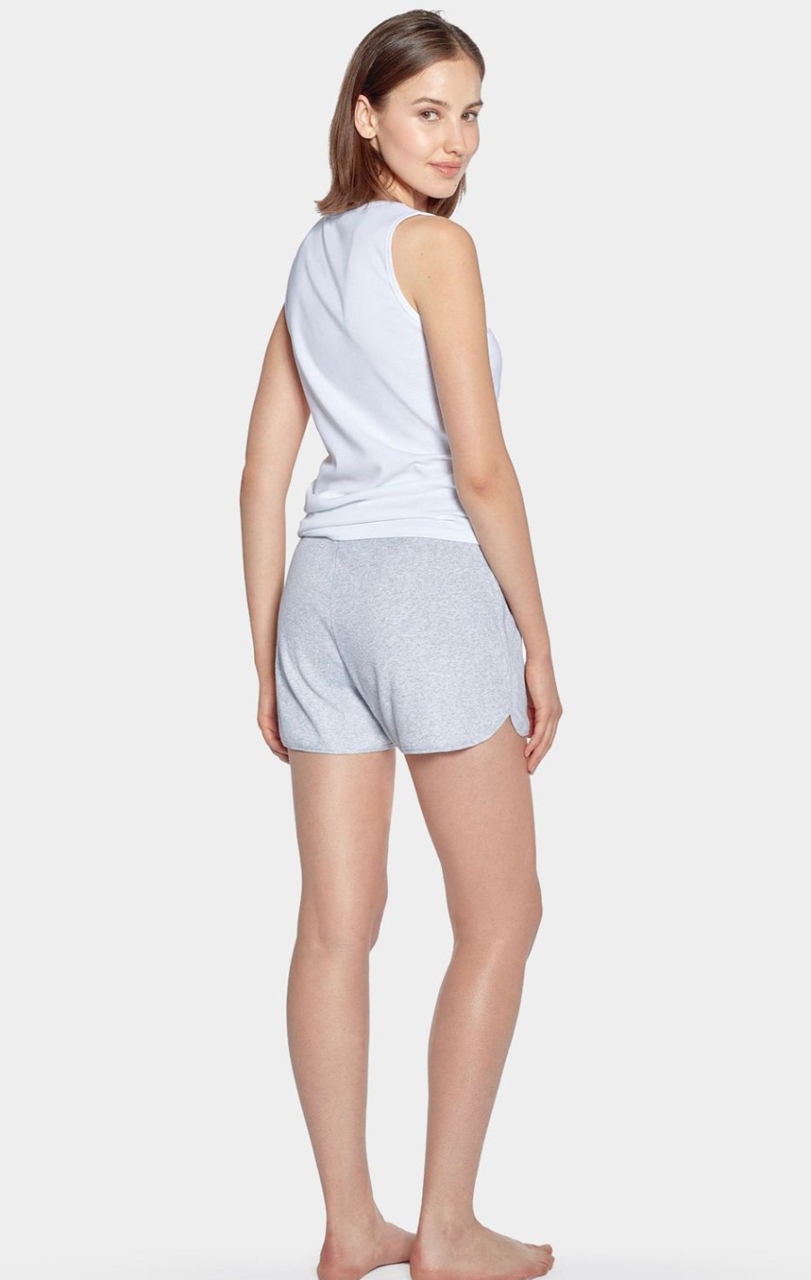 Eden Park Grey Short Pyjama Set In Stretch Cotton | Pajamas