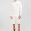 Eden Park White Fleece Round-Neck Sweatshirt With Bow Tie Embroidery | Sweatshirts