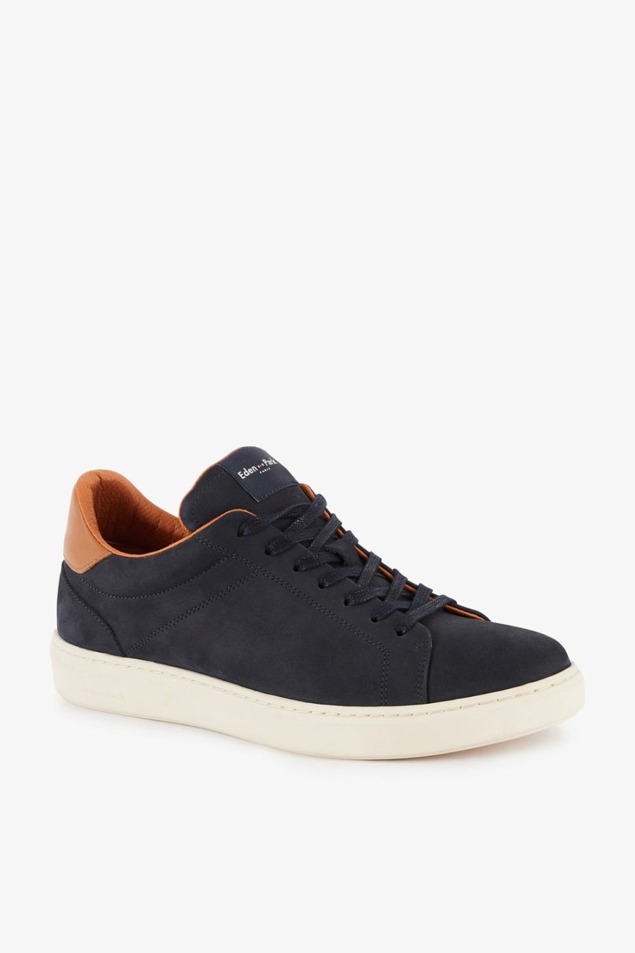 Eden Park Navy Blue Leather Trainers | Sneakers