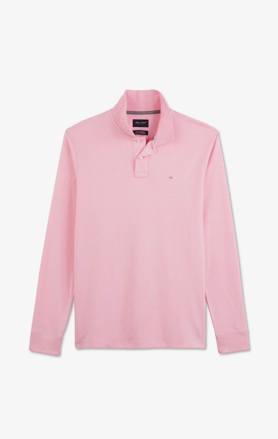 Eden Park Pink Cotton Polo With Contrasting Neck | Polos