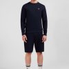 Eden Park Navy Fleece Round-Neck Sweatshirt With Bow Tie Embroidery | Sweatshirts