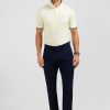 Eden Park Navy Blue Pleatless Chino Trousers | Pants