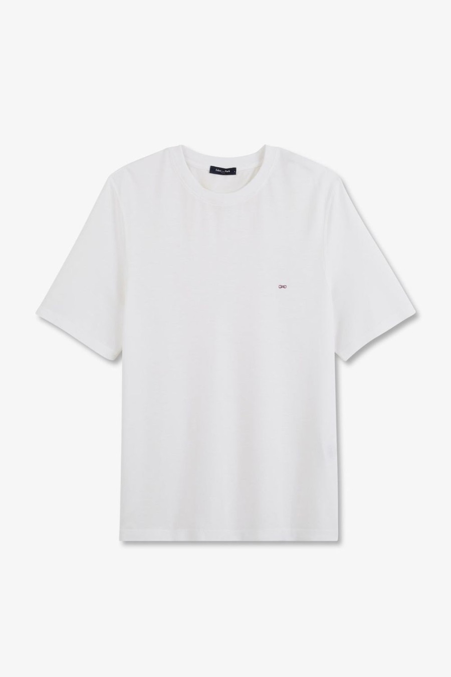 Eden Park Plain White Short-Sleeved T-Shirt | T-Shirts