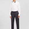 Eden Park Regular Grey Wool Trousers With Broken Fold | Pants