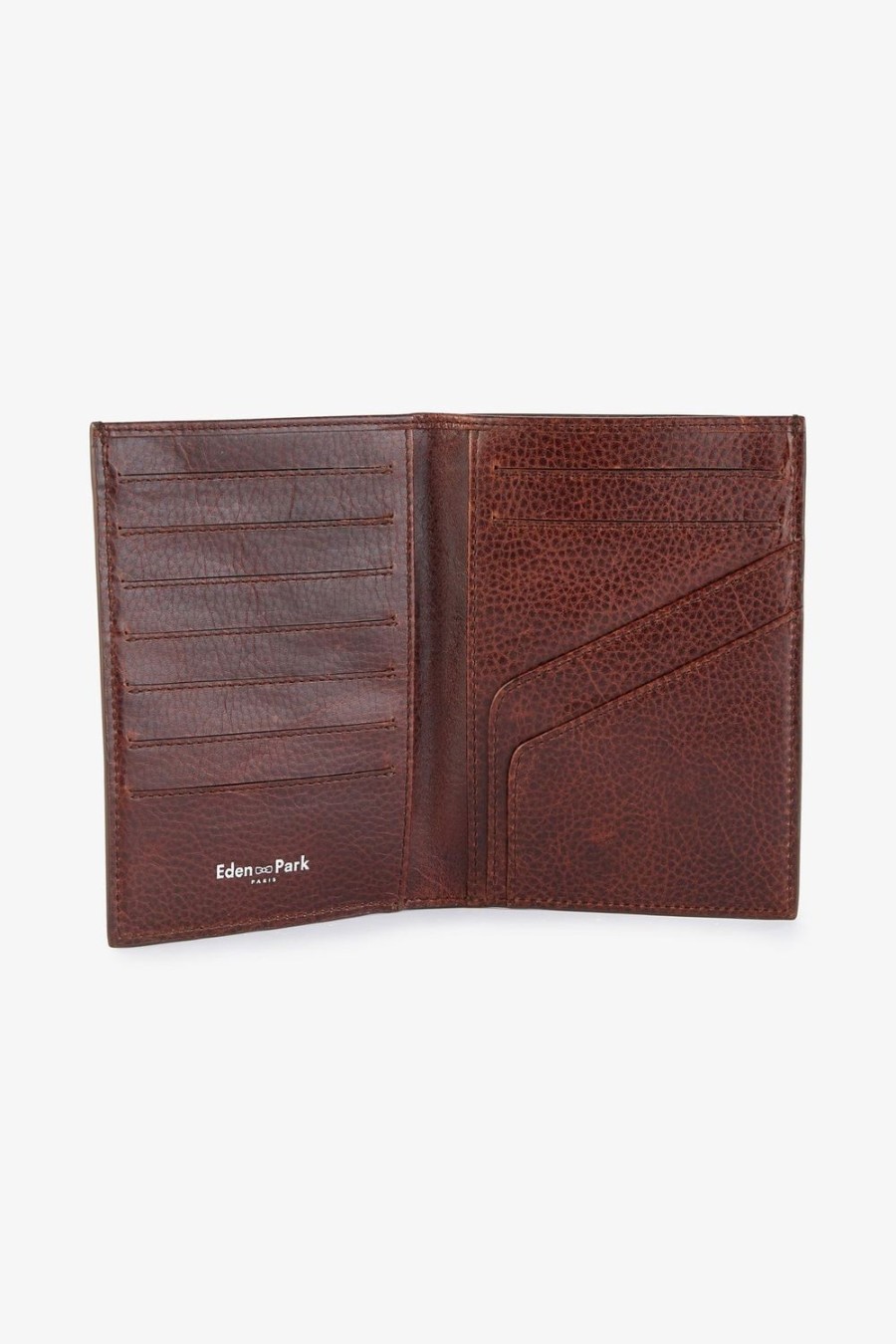 Eden Park Dark Brown Leather Travel Wallet | Portfolios