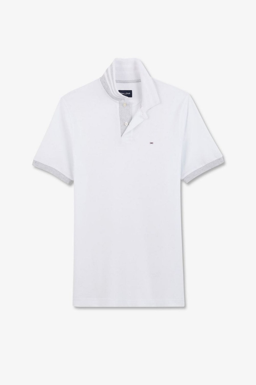 Eden Park White Short-Sleeved Polo Shirt | Polos