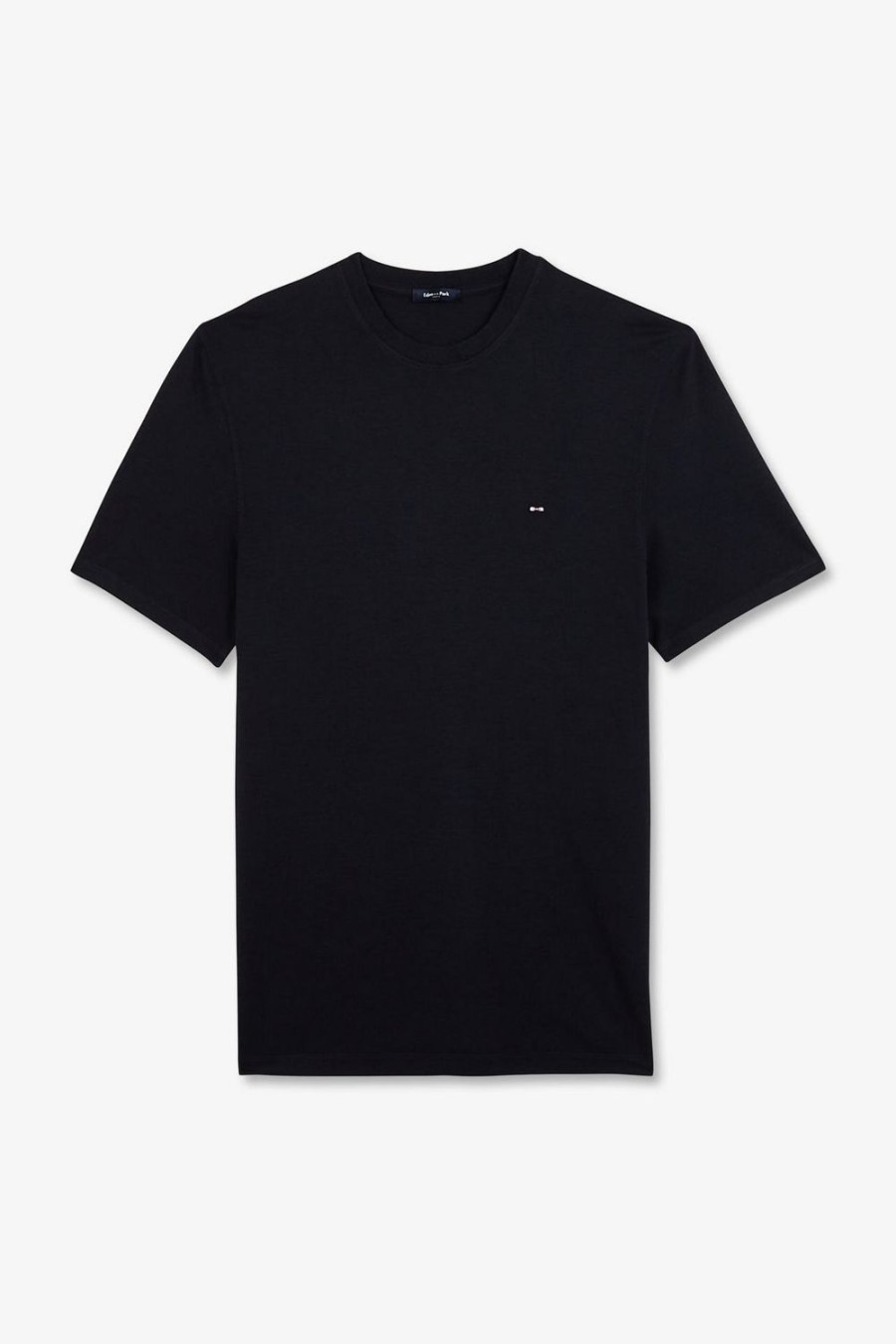 Eden Park Plain Navy Blue Short-Sleeved T-Shirt | T-Shirts