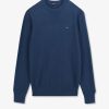 Eden Park Blue Linen Blend Jumper | Sweaters