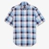 Eden Park Checked Blue Shirt | Short-Sleeved Shirts