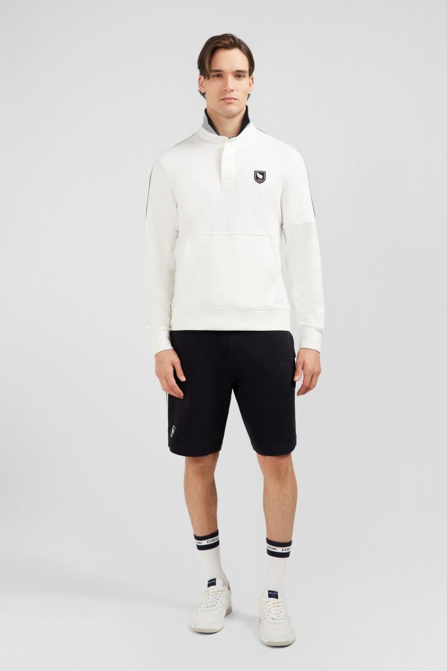 Eden Park White Sweatshirt With New Zealand Details | Rugby Shirts