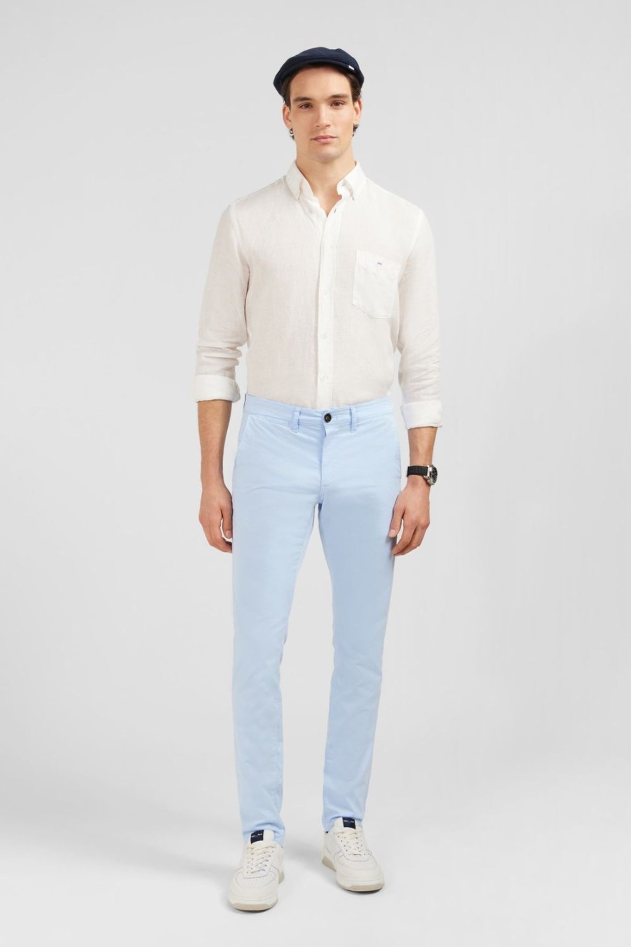 Eden Park Plain White Linen Shirt | Shirts