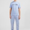 Eden Park Light Blue T-Shirt With Double Eden Park Lettering | T-Shirts