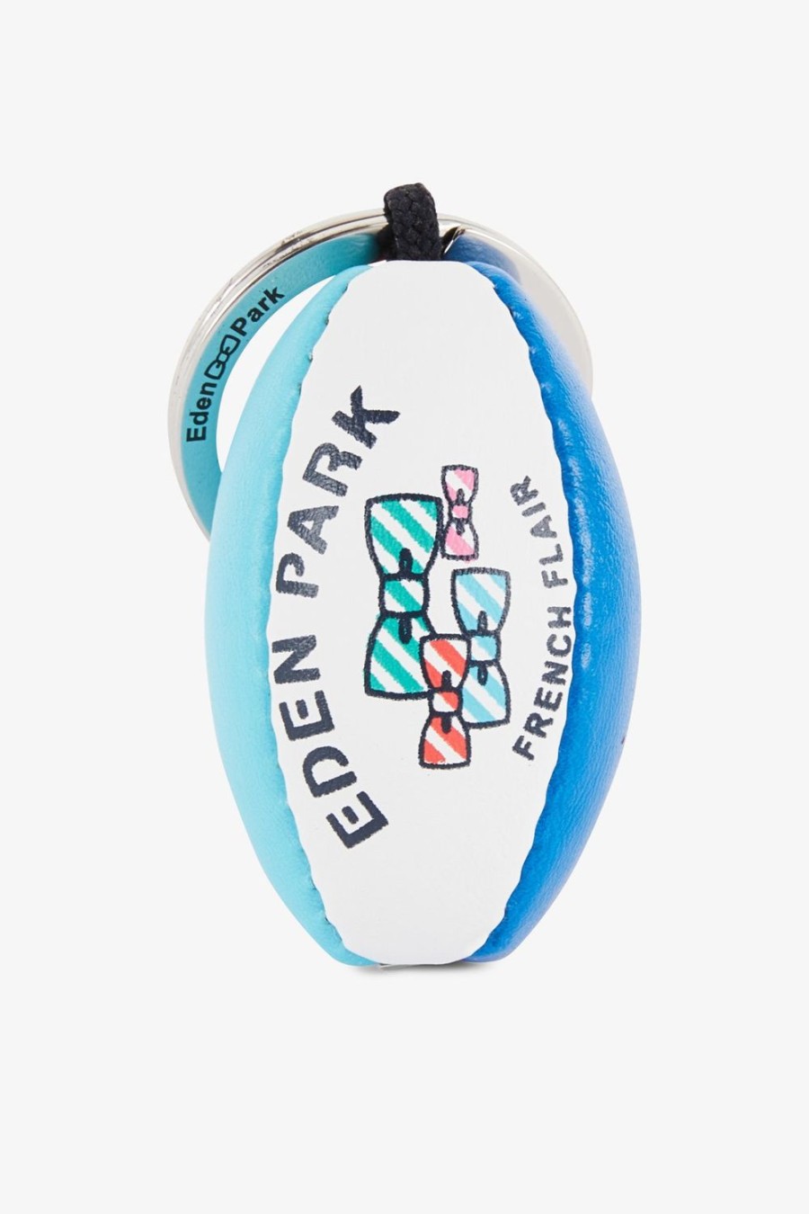 Eden Park Colour-Block Rugby Ball Keyring And Screen-Printed | Key Chains